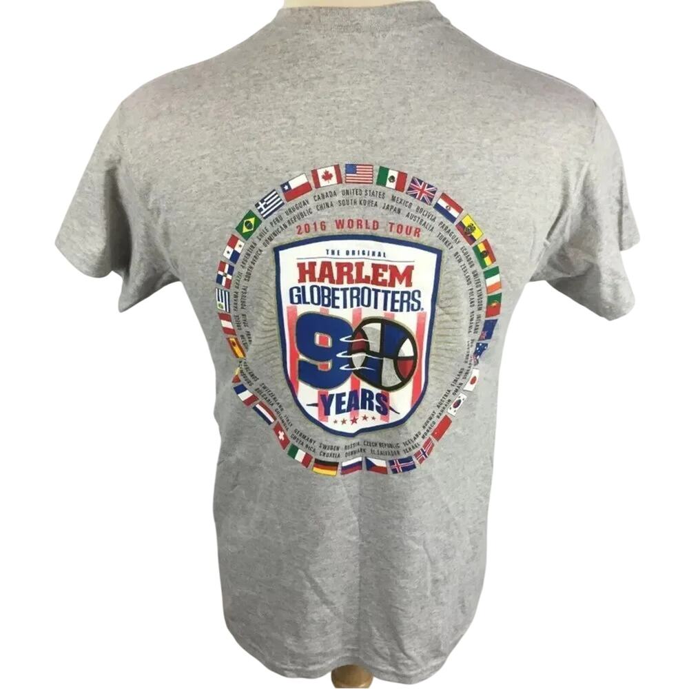 Harlem Globetrotters T Shirt 2016 Basketball World Tour Size S - Picture 2 of 9